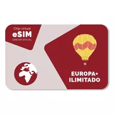 Esim Europa Premium +40 Países - Ilimitado - 30 Dias