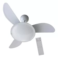 Ventilador De Teto Branco Premium 130w Ventisol Sunny Ctrl