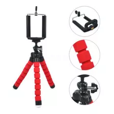 Tripe Selfie Flexi Pod Vermelho Para Câmera E Celular.