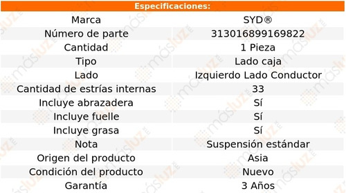 Homocintica Lado Caja /33 Conductor Audi A6 98/01 Syd Foto 2