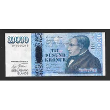 Billete 10000 Coronas Islandesas Sin Circular