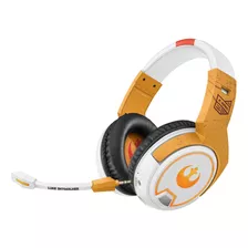 Audífonos Bluetooth Steren Aud-570/sw3 Para Gamers Star Wars Modelo Re - Blanco/naranja