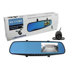 Retrovisor Roadstar Tela 4.3 Pol Com Câmera Ré E Frontal