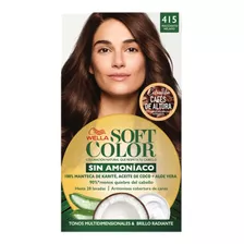 Kit Tintura Wella Professionals Soft Color Tinte De Cabello Tono 415 Macchiato Helado Para Cabello