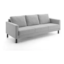 Sofa Oslo 3 Cuerpos, Color Gris, Excelente Calidad - Ártico