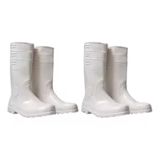 Botas Vulcabrás Cano Longo Branca ( 2 Pares ) Açougueiro 