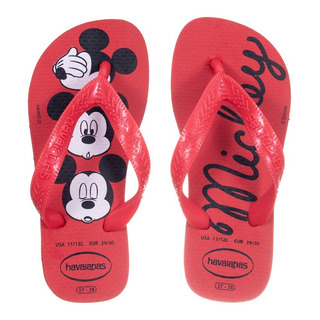 Chinelo Kids Disney Mickey Vermelho Rubi Havaianas