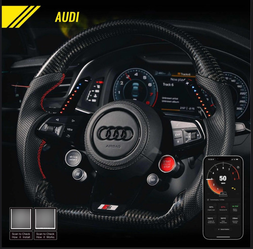 Paddle Led Shifter Audi Cambios Al Volante Paletas Rpm Rs Foto 3