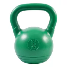 Pesa Rusa Rusas Kettlebell 8 Kg Pvc Funcional Sport Maniac Color Verde