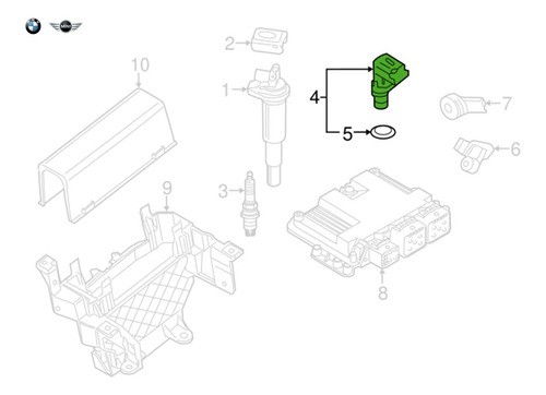 Sensor Posicion Arbol De Levas Para Mini Cooper R56 S Foto 2