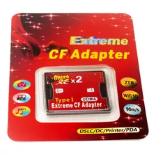 Cartão Adaptador Para Cartão Sd Dual Micro Cf Dual To Card T