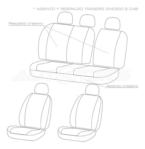 Cubre Asientos Chevrolet Tracker 2021 Suv Fundas Foto 8