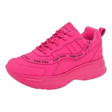 Tenis Plataforma Dama Miss Pink Fucsia 118-645