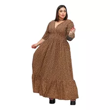 Vestido Princesa Longo Rodado 3 Marias Plus Size Acinturado