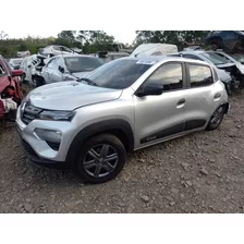 Sucata Renault Kwid Zen 1.0 71cv Flex Prata 2022/2023