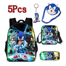 Sonic The Hedgehog Elementary Mochila Regreso A La Escuela