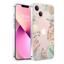 Funda Unov Para iPhone 13-flores Tropicales