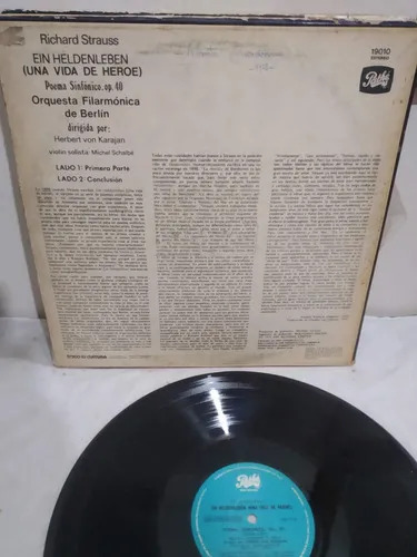 Von Karajan - Strauss - Una Vida De Héroe - vinilo 1980