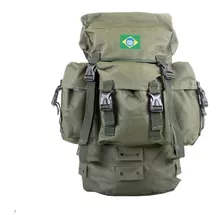 Mochila Pqd Bordado Bandeira Do Brasil | Verde - Elite