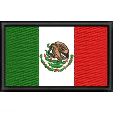 Pack De 25 Pza Bordado Bandera De México Con Velcro