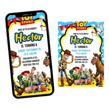 Invitación Digital Toy Story Envio Por Redes Sociale