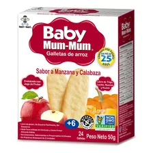 Galletas De Arroz Baby Mum Mum Manzana & Calabaza 50g