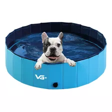 Piscina Para Pets Cachorro Dobrável 80 Cm X 20 Cm Vg+