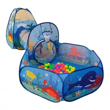 Barraca Infantil Completa Piscina + 100 Bolinhas Coloridas