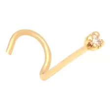 Piercing Nariz C/ Brilhante 0,90mm Em Ouro 18k/750