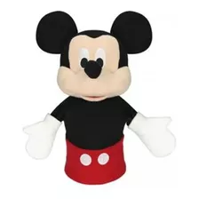 Fantoche De Pelúcia Mickey 28cm Preto/vermelho Multikids