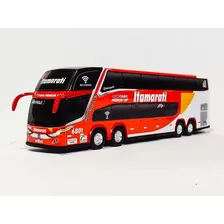 Miniatura Ônibus 4 Eixos Itamaratí Leito Cama Premium G7 Dd 