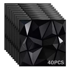 40pcs Paneles Decoración 3d Hogar Impermeable Pvc 50*50cm