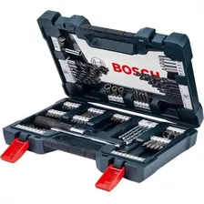 Kit De Pontas E Brocas Titânio Bosch V-line 91 Peças