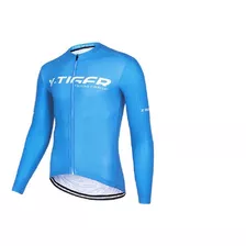 Camisa Camiseta Ciclismo Bike X-tiger Manga Longa C/ Bolsos