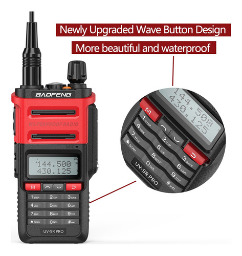 Radio Baofeng Uv-9r Pro V1 Uhf / Vhf Contra Agua Y Polvo Foto 4