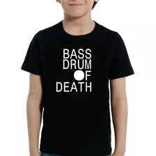 Camiseta Infantil Bass Drum Of Death 100% Algodão