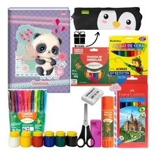 Kit Material Escolar Infantil Brochura + Brinde