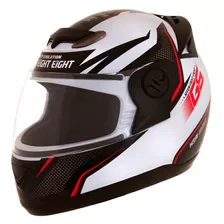 Capacete Evolution 788 G6 Factory Edition Branco/vermelho