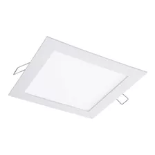 Plafon Panel Led 18w Para Embutir Redondo Cuadrado Techo 