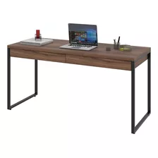 Mesa Para Escritório Estilo Industrial 1,50x0,60 C/2 Gavetas