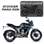 Kit Stickers Rin  Reflejantes Vento Storm 250 Rojo  + Regalo