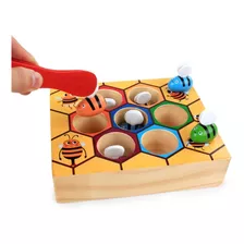 Juego Atrapa Abejas Madera Colores Montessori