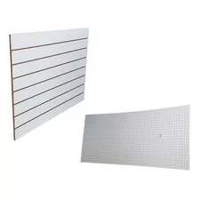 Panel Ranurado Blanco +panel Perforado Super Promo-llega Hoy
