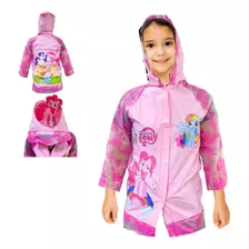 Capa Impermeable My Little Pony Tipo Poncho Para Niñas