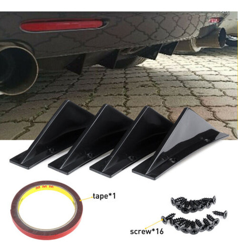 For Dodge Charger Challenger Rear Diffuser Bumper Fins S Ggg Foto 2