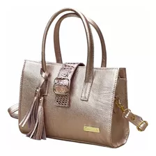 Bolso Elegante En Cuero Genuino Para Mujer ,doble Asa 