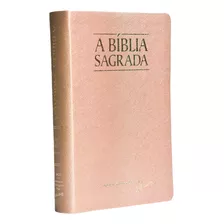 Bíblia Sagrada | Acf | Letra Super Gigante Legível Com Referências E Mapas | Palavras De Jesus Em Vermelho | Capa Luxo Rosa Gold