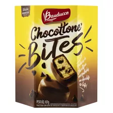 Panettone Com Gotas De Chocolate Bauducco Chocottone Bites Caixa 107g