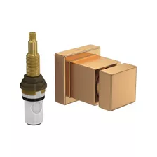 Acabamento Registro Pressão Cubo Gold Matte