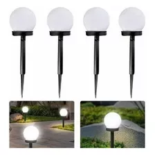 Pack 4 Foco Led Solar Lamparas Luz Solar Jardin Exterior